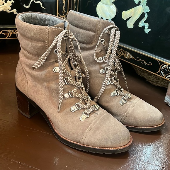 Sam Edelman Lace Up Boots - Picture 1 of 5